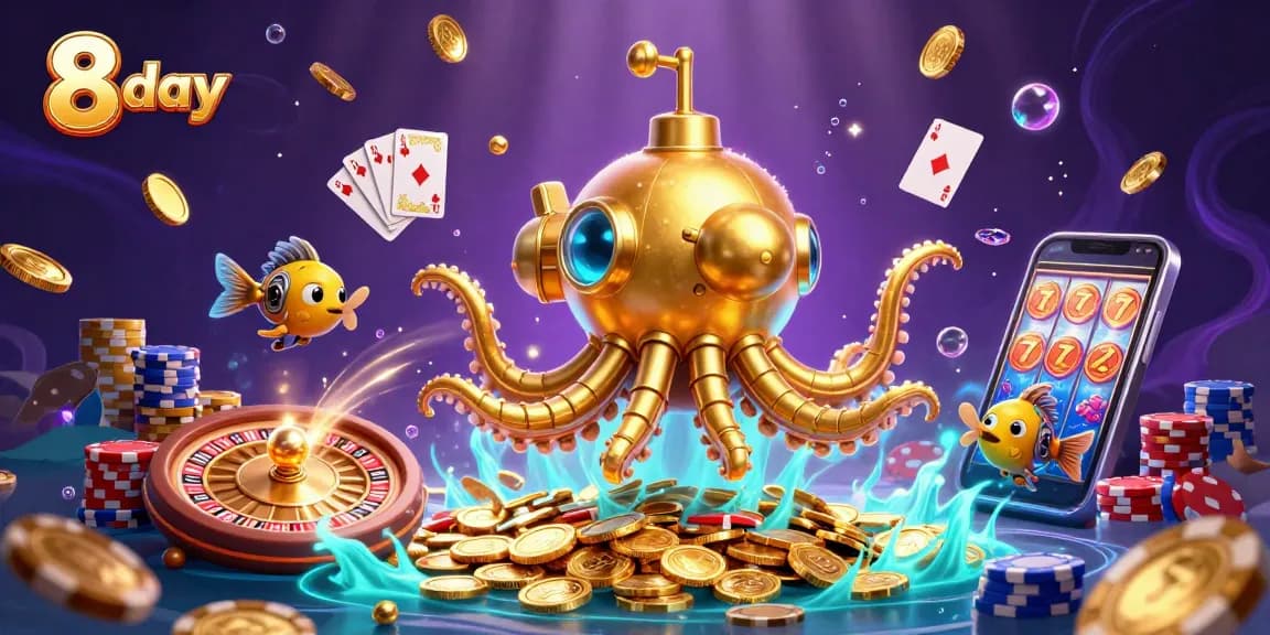 Play thrilling games and win with 8 day at the vibrant online casino.