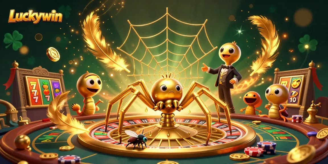Place bets at Luckywin's roulette wheel with vibrant gold and cinematic flair.