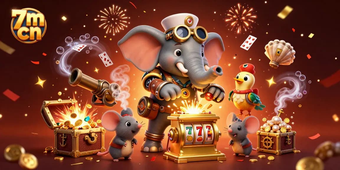 Experience thrilling wins at 7m cn with a vibrant slot machine scene featuring dynamic gameplay and colorful treasures.