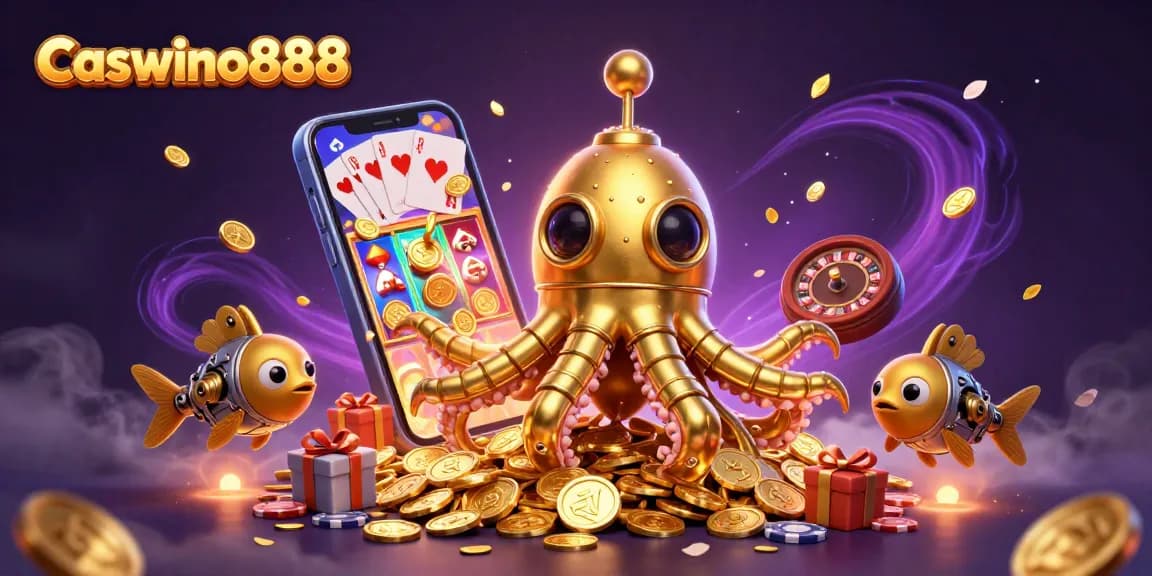 Experience thrilling gambling action at Caswino888 with immersive slot games and iconic casino elements.