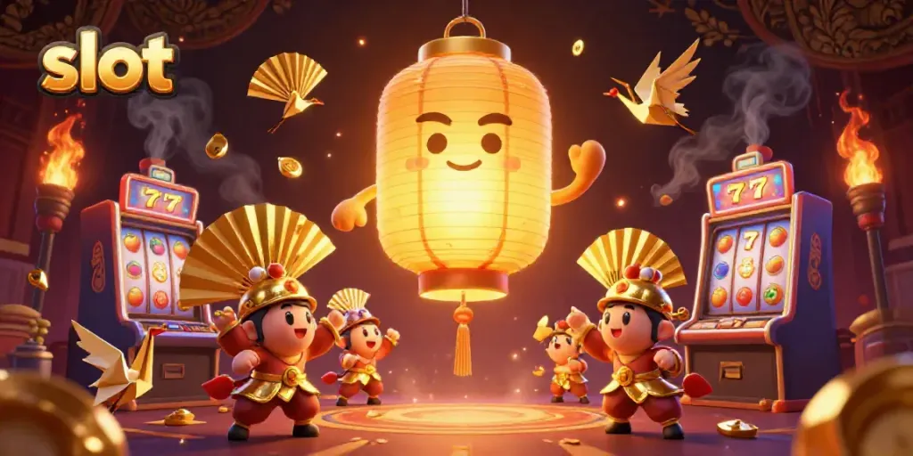 Spin colorful slot machines and bask in gold and fortune among magical lantern spirits.