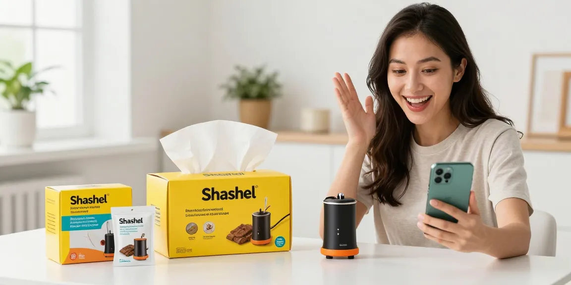 Shashel unboxing experience for effective online shopping.