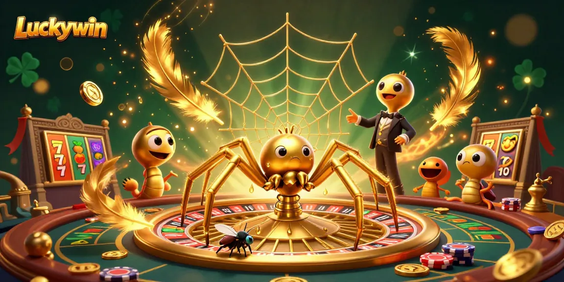 Place bets at Luckywin's roulette wheel with vibrant gold and cinematic flair.