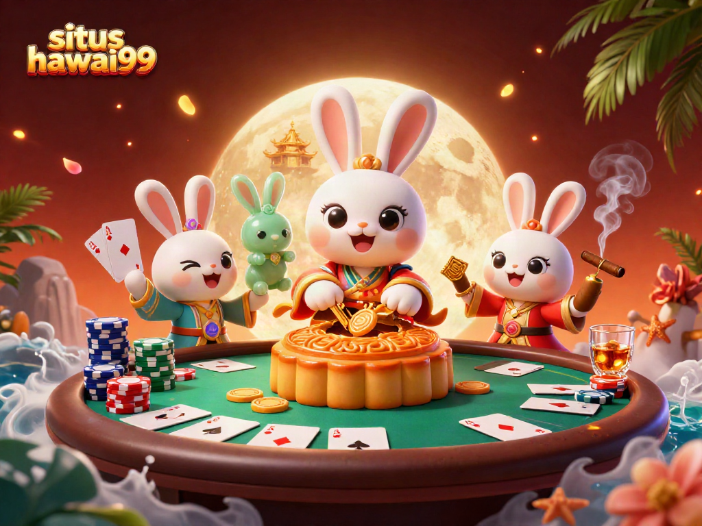 Experience thrilling gaming with situs hawai99 as moon rabbits reveal poker treasures.