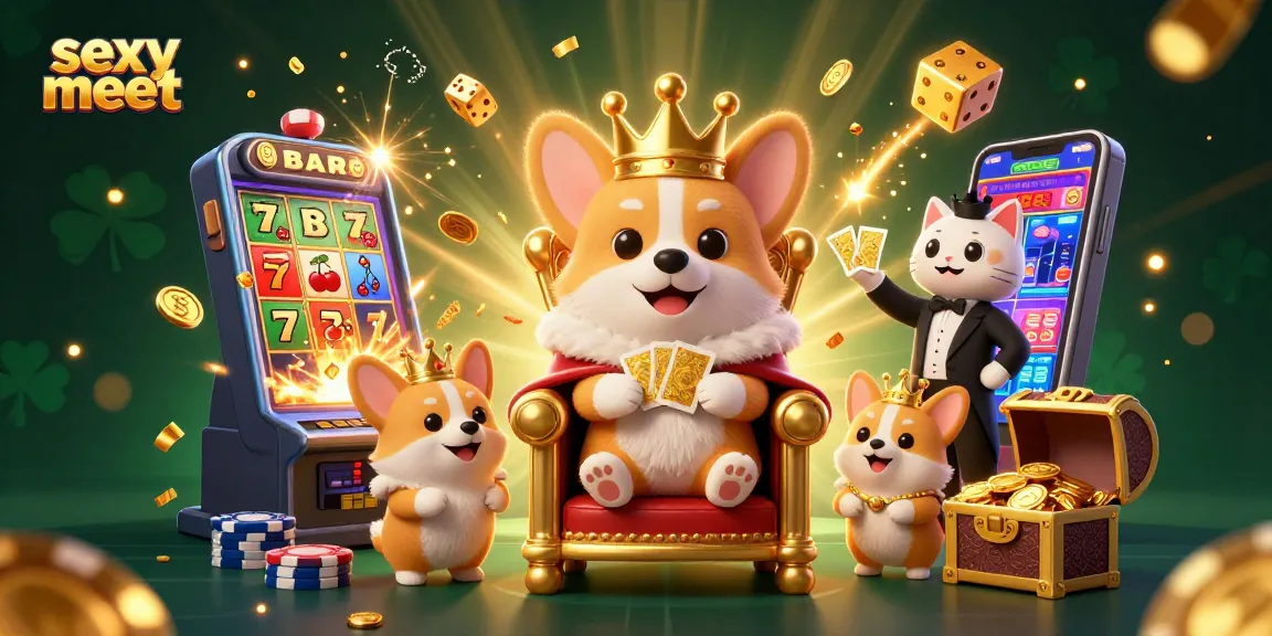 Engage in fun conversations on sexy meet with lively graphics and casino-themed elements.
