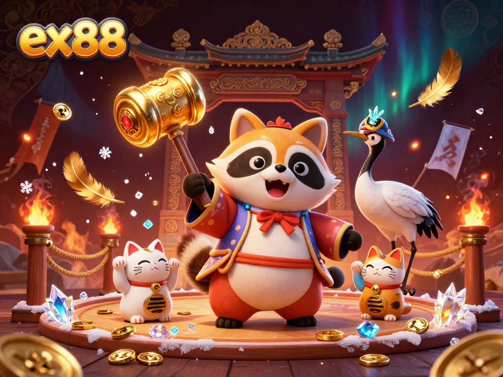 Experience the thrill of gaming at ex88 with colorful icons, charismatic characters, and enchanting effects.