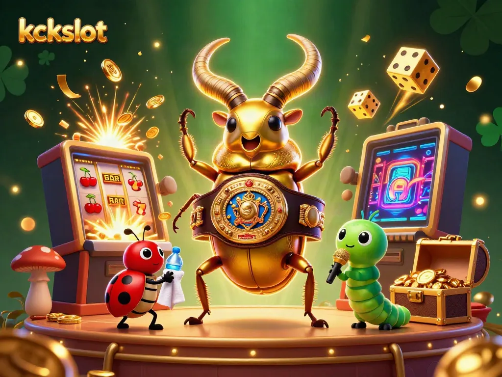 Mainkan slot unggulan di kckslot dengan ilustrasi antusias, karakter kartun ceria, dan jackpot mendebarkan!