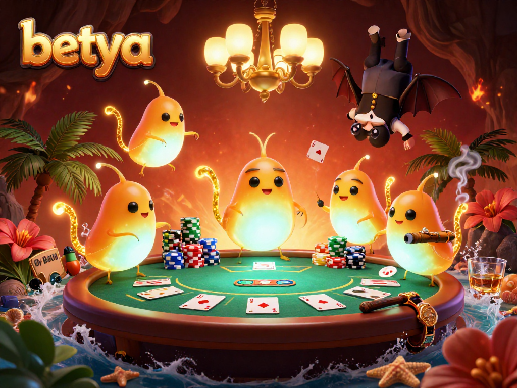 Experience the vibrant glow of Casino activities at betya with the lively glowworms illuminating the scene.