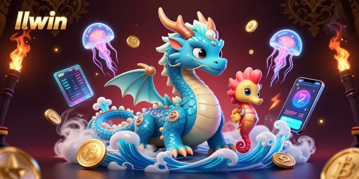 Engage with llwin for exhilarating gaming experiences, featuring thriving dragons and vibrant jellyfish.