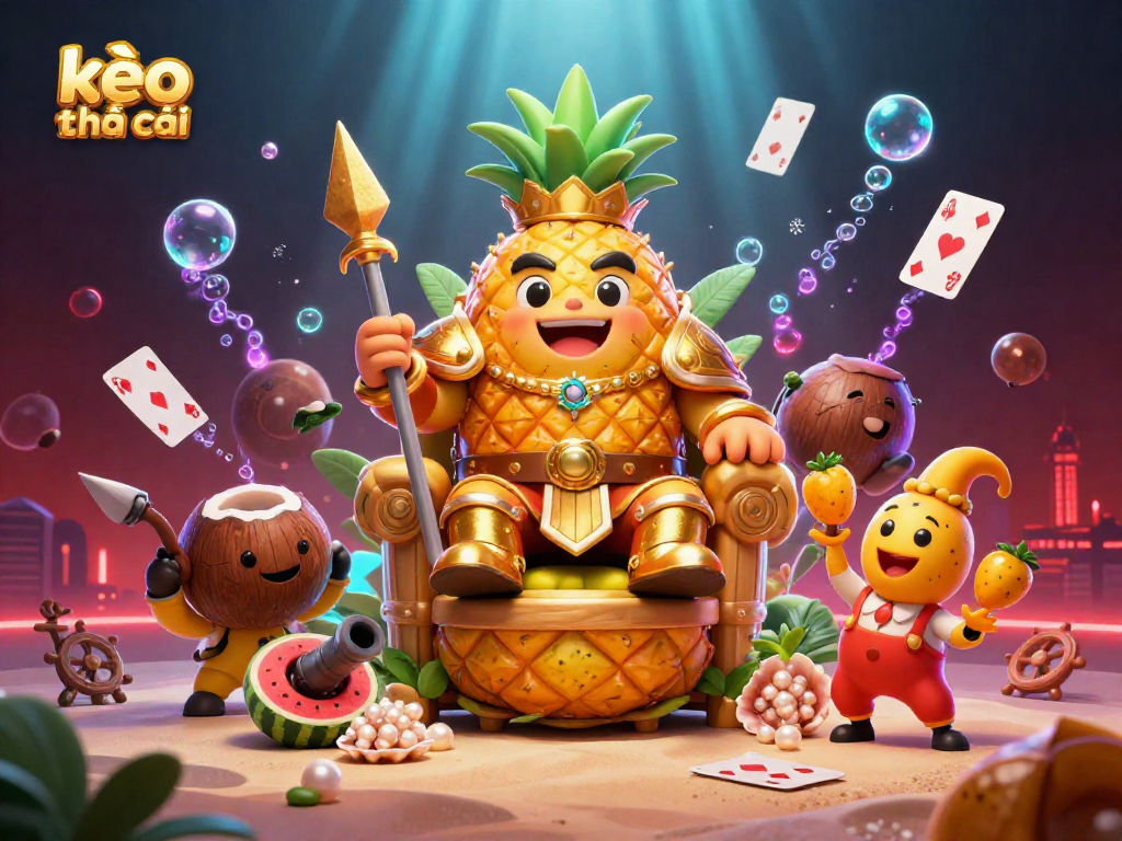 Experience thrilling play with kèo nhà cái, featuring vibrant 3D elements and dynamic casino action.